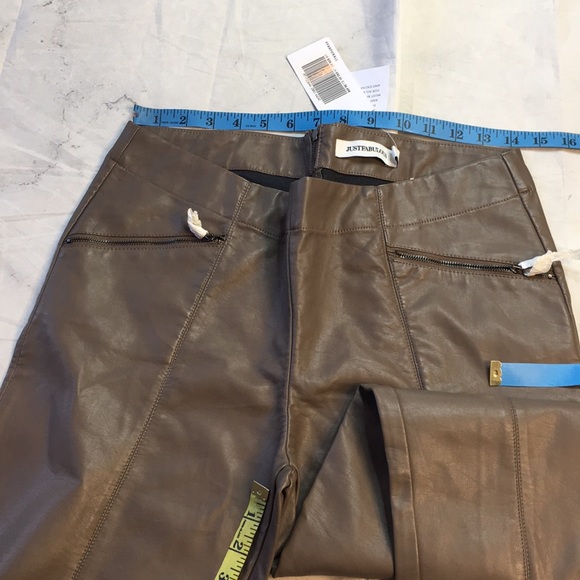 Just Fabulous faux leather high waisted leggings - Picture 4 of 11